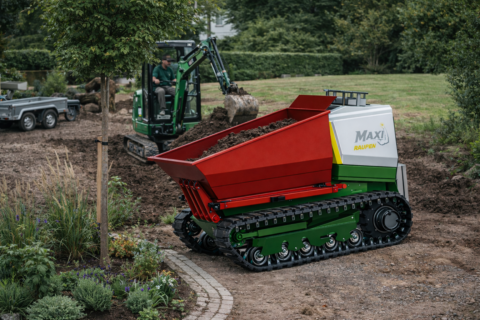 GaLaBau Einsatz mit eMiniTransporter